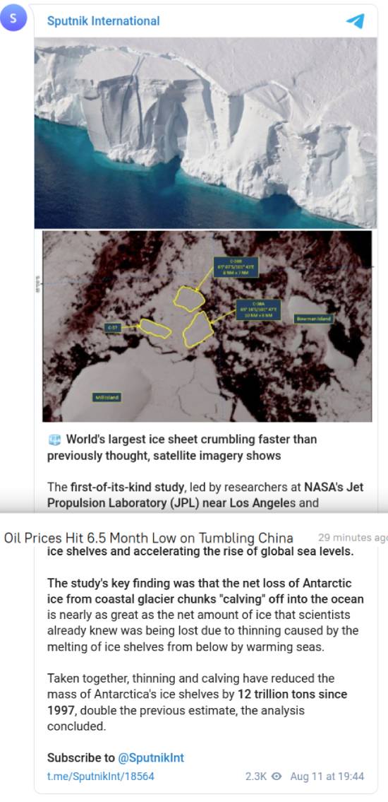 Antarctic Ice Shelf Crumbling Twice as Fast as Previously Estimated