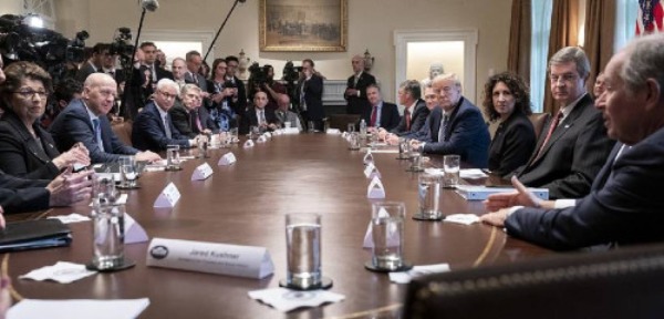 White House meeting with bankers