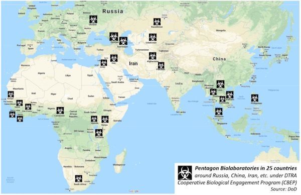 US biolabs map
