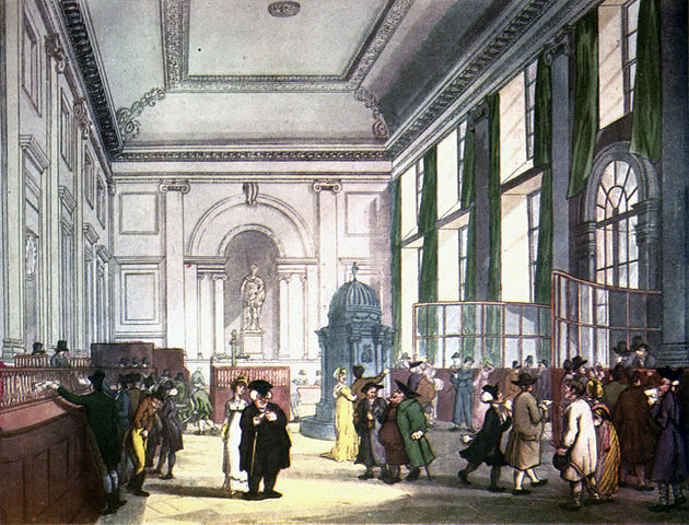 630px Microcosm of London Plate 007 Bank of England colour