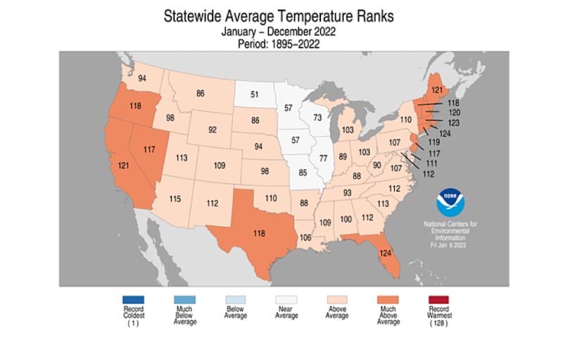 0123 state temp rankings 2022