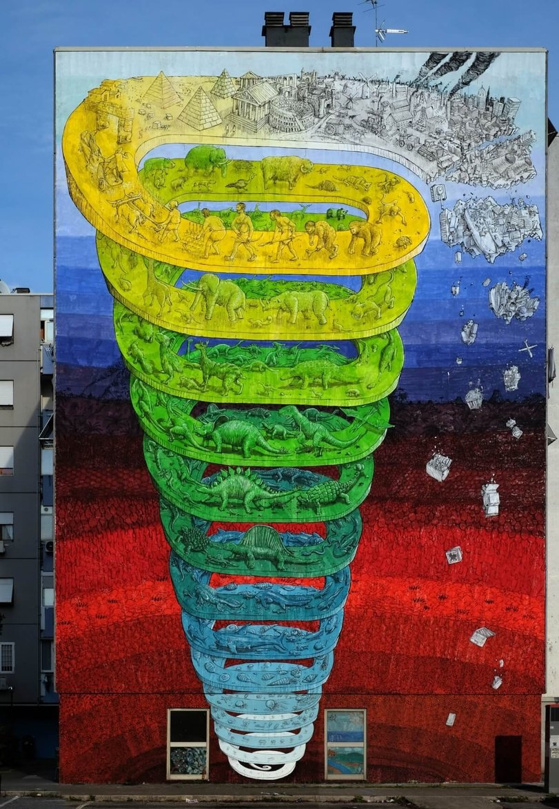 Evolution mural