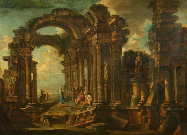 Roman Ruins with Figures
