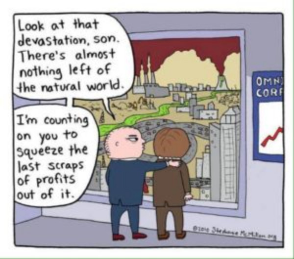Capitalism destroys world